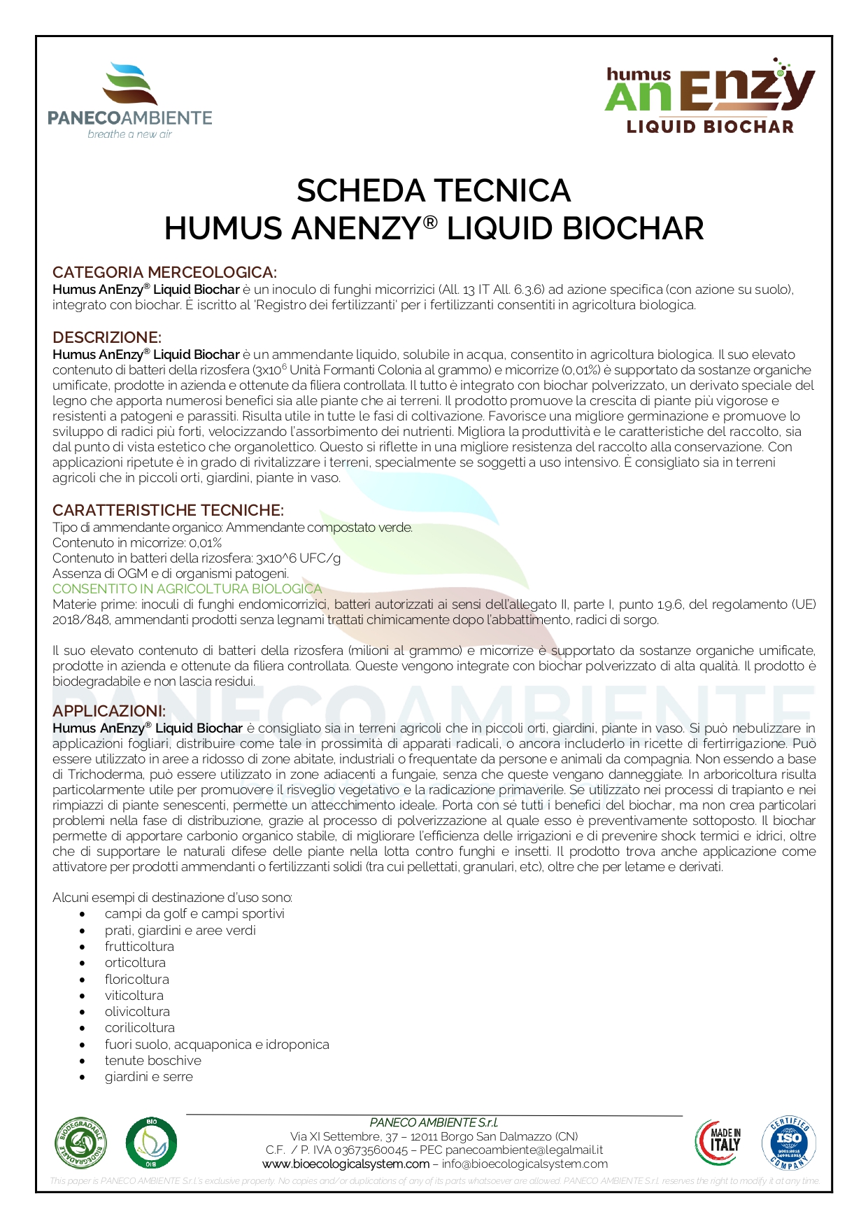 Humus AnEnzy Liquid Biochar - immagine 5
